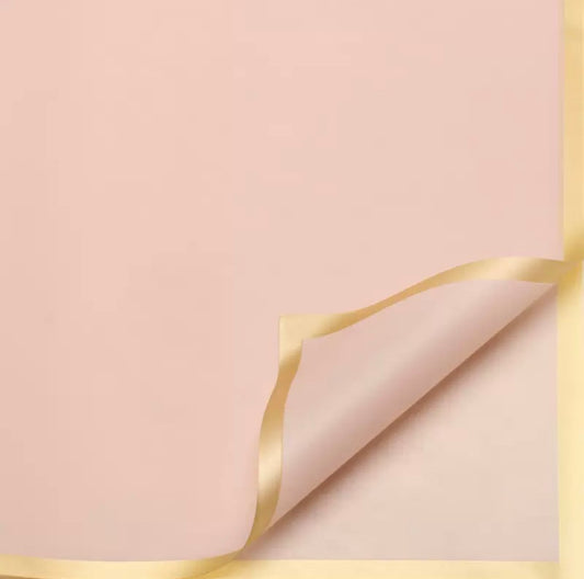 Papel coreano Rosa/Oro 20ud